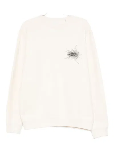 Isabel Marant Embroidered-detail Sweatshirt In Neutral