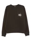 Isabel Marant Embroidered-details Crew-neck Sweatshirt In Green