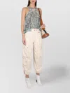 Isabel Marant Embroidered Floral Halterneck Top