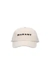 Isabel Marant Logo Embroidered Baseball Cap In White