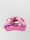 ISABEL MARANT EMBROIDERED LOGO TIE-DYE EFFECT CAP