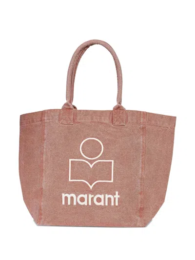 Isabel Marant Embroidered-logo Tote Bag In Brown