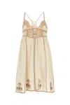 Isabel Marant Bretty Cotton Minidress In Multicolor