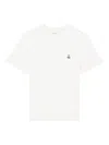 Isabel Marant Embroidered Crewneck T-shirt Short Sleeves In White