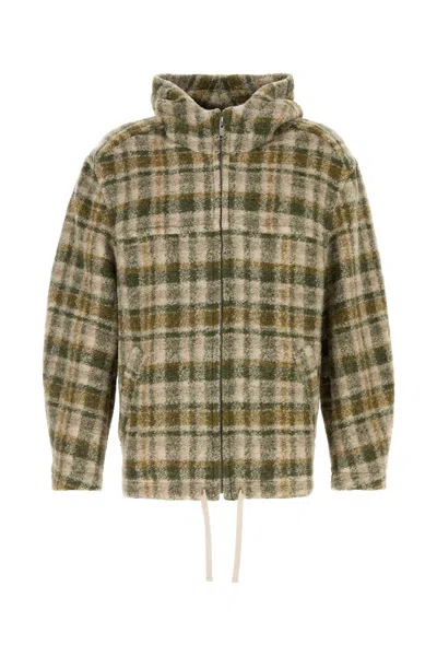 ISABEL MARANT EMBROIDERED WOOL BLEND OVERSIZE KURT JACKET