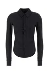 Isabel Marant Embroidered Wool Blend Shirt In Gray