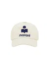 Isabel Marant Embroidery Baseball Cap In White