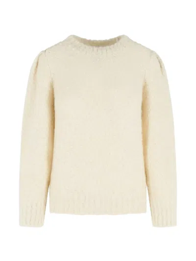 Isabel Marant Emma Puff-sleeve Sweater In Neutral