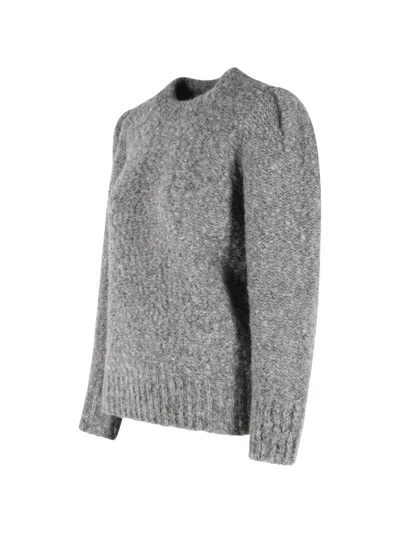 Isabel Marant Emma Wool Crewneck Sweater In Transparent