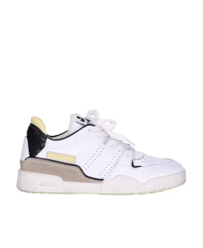 Isabel Marant Emree Panelled Sneakers In White