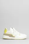 ISABEL MARANT EMREE SNEAKERS IN WHITE SUEDE AND LEATHER