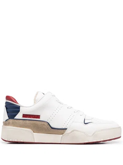 ISABEL MARANT EMREEH LEATHER SNEAKERS