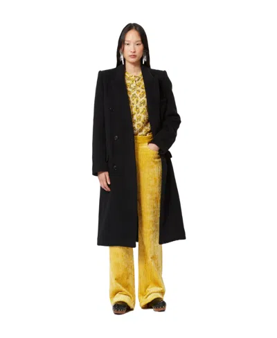 ISABEL MARANT ISABEL MARANT ENARRYLI DOUBLE BREASTED LONG COAT
