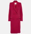 Isabel Marant Enarryli Wool And Cashmere Coat In Red