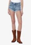 Isabel Marant Eneidala Denim Mini Shorts In Blue