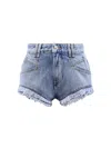 Isabel Marant Eneidala Mini Denim Shorts In Blue