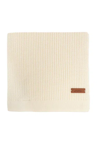 Isabel Marant Enolia Knitted Scarf In Beige