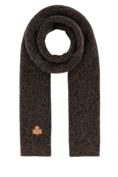 Isabel Marant Enolia Mixed-fibre Scarf And Foulard In Brown