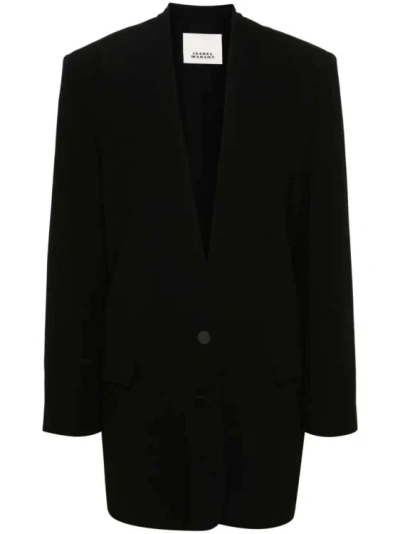 Isabel Marant Enza Single-breasted Blazer In Black