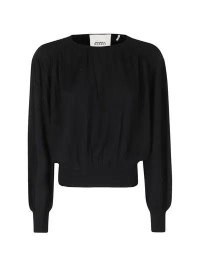 Isabel Marant Enza Knitted Sweater In Black