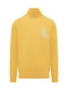 Isabel Marant High-neck Long-sleeved Sweater In Yellow