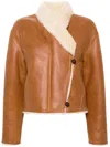 Isabel Marant Eriana Reversible Leather Jacket In Brown