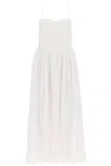 Isabel Marant Erika Embroidered Sleeveless Maxi Dress In Bianco