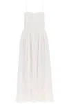 Isabel Marant Erika Embroidered Sleeveless Maxi Dress In Bianco