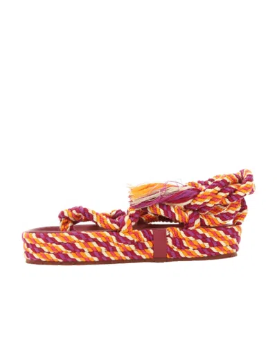 ISABEL MARANT ISABEL MARANT EROL TASSELLED ROUND-TOE ROPE SANDALS
