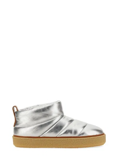 Isabel Marant Eskee Quilted Slipon Boots In Silver