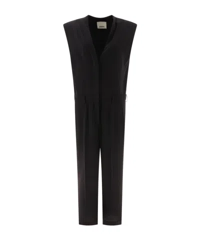 Isabel Marant Esmeral Sleeveless Jumpsuit In Black
