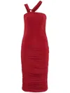 Isabel Marant Ethel One-shoulder Midi Dress With Knot Detailing