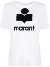 Isabel Marant Étoile Isabel Marant Etoile Logo Print Zewel Short-sleeve T-shirt In White