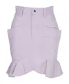 Isabel Marant Étoile A Half-length Skirt At The Edge Of A Lotus Leaf In Purple