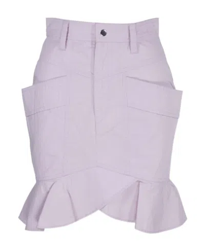 Isabel Marant Étoile A Half-length Skirt At The Edge Of A Lotus Leaf In Purple