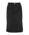Isabel Marant Étoile A-line Denim Skirt In Black