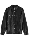 Isabel Marant Étoile Black Ayali Faux-leather Minidress In Black