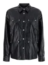 Isabel Marant Étoile Black Ayali Faux-leather Minidress In Black