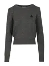 Isabel Marant Étoile Isabel Marant Etoile Charcoal Cotton Blend Abelle Sweater In Gray