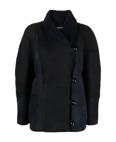 ISABEL MARANT ÉTOILE ABENI WRAP SUEDE COAT