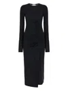 Isabel Marant Étoile Isabel Marant Etoile Black Stretch Modal Jelina Dress In Black