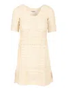Shop Isabel Marant Étoile Mini Dress In Beige