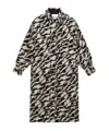 Isabel Marant Étoile Felexia Zebra Overcoat In Black