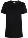 Isabel Marant Étoile Isabel Marant Etoile Aby Cotton T-shirt With Embroidered Logo In Black