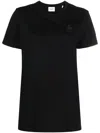 Isabel Marant Étoile Isabel Marant Etoile Aby Cotton T-shirt With Embroidered Logo In Black