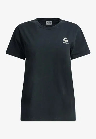 Isabel Marant Étoile Aby Cotton Crew Neck Short Sleeve T-shirt In Multi