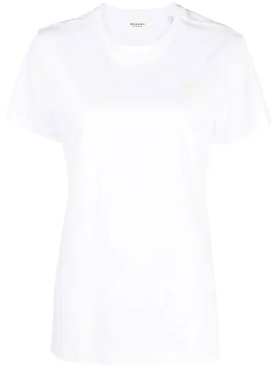 ISABEL MARANT ÉTOILE ABY LOGO-EMBROIDERED T-SHIRT