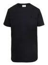 Isabel Marant Étoile Black Crewneck T-shirt With Logo Embroidery In Cotton Woman Isabel Marant Etoile In Black