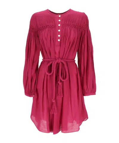 ISABEL MARANT ÉTOILE ADELIANI PINTUCK-DETAIL DRESS