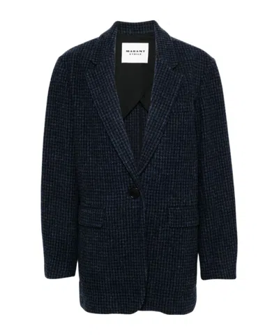 Isabel Marant Étoile Adilinko Single-breasted Blazer In Blue